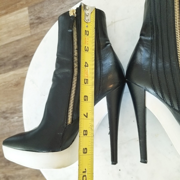 Stella McCartney Women's Black Ankle Boots Leather Mid-Calf Platform Designer 6 - Picture 11 of 16